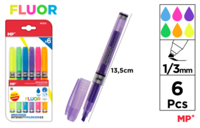 MARCADOR FLUORESCENTE 6 UDS PACK AHORRO