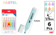 MARCADOR PASTEL 6 UDS PACK AHORRO