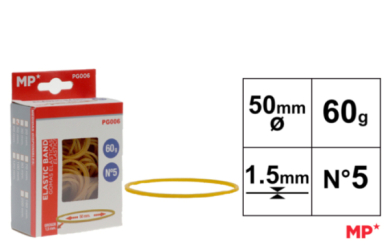 GOMAS ELASTICAS 60G 50X1.5MM