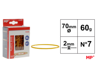 GOMAS ELASTICAS 60G 70X2MM