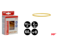 GOMAS ELASTICAS 60G 80X2MM
