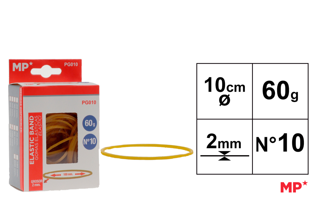 GOMAS ELASTICAS 60G 100X2MM