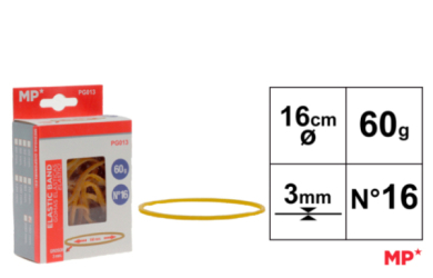 GOMAS ELASTICAS 60G 160X3MM