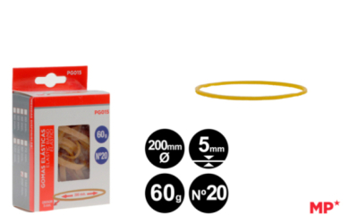 GOMAS ELASTICAS 60G 200X5MM