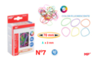 GOMAS ELASTICAS COLOR FLUORESCENTE 60G