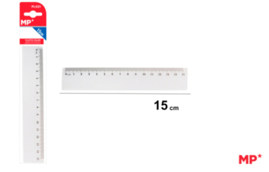 REGLA DE PLASTICO 15CM