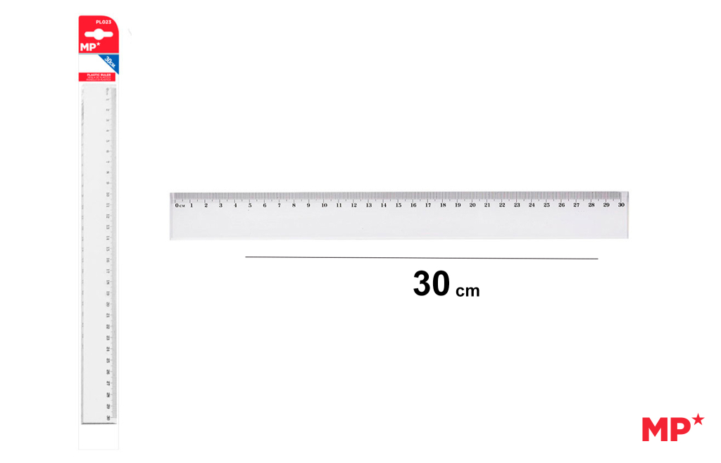 REGLA DE PLASTICO 30CM
