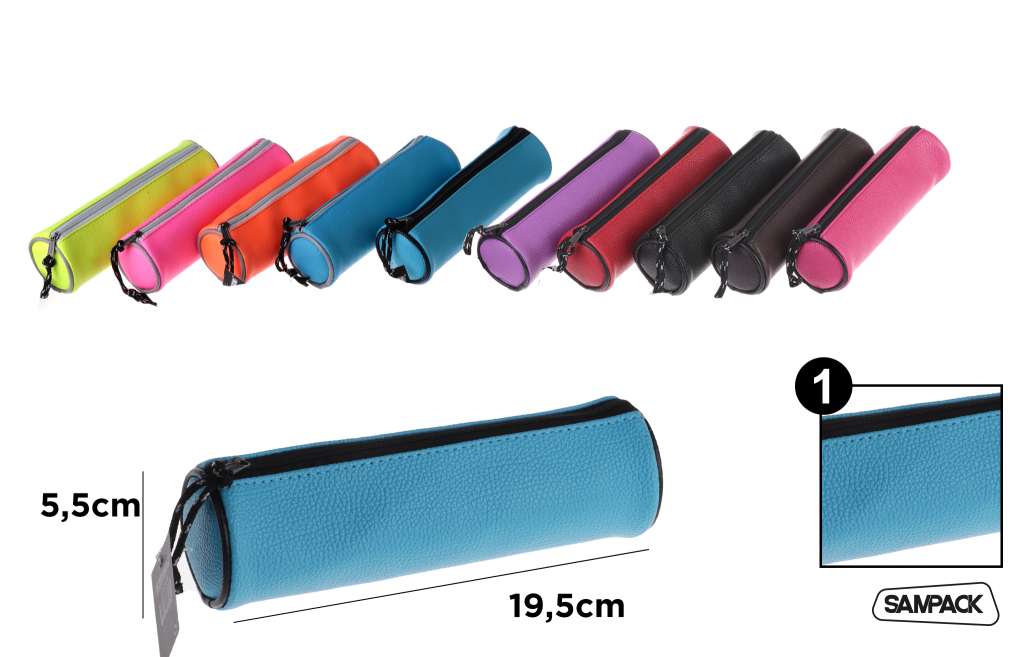 ESTUCHE PLUMIER REDONDO 19.5CM*5CM*5CM