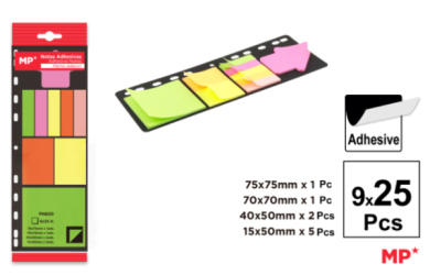 NOTAS ADHESIVAS PARA LAS CARPETAS 9X25H