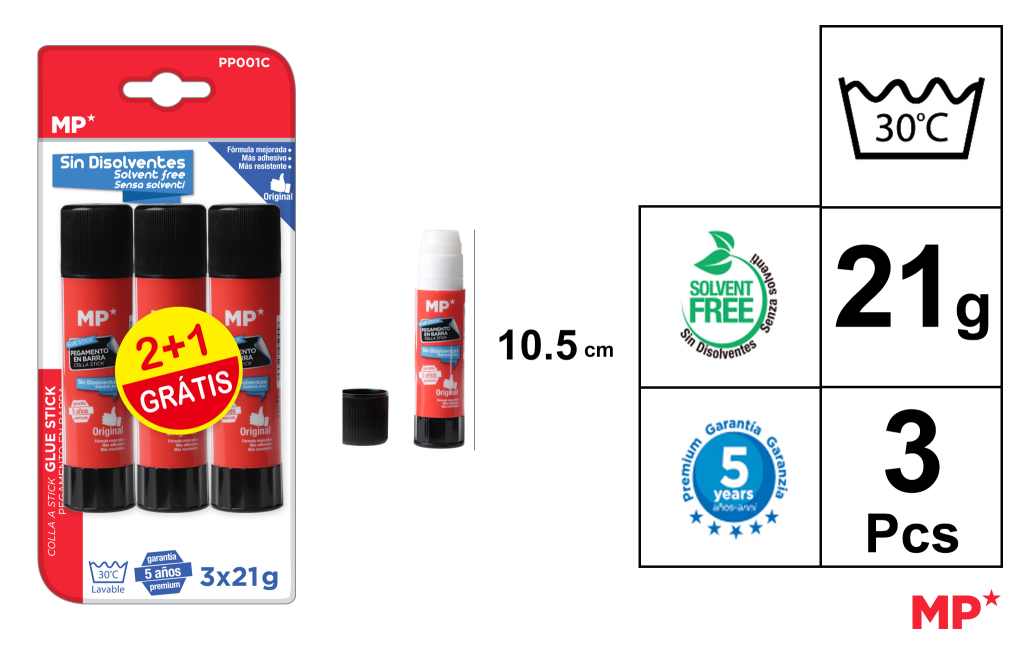 PEGAMENTO DE BARRA CON BLISTER 3UX21G
