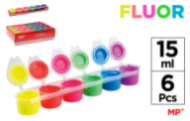 TEMPERA 6 COLORES FLUORESCENTE