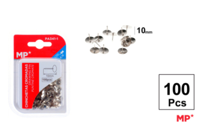 CHINCHETA CROMADA 10MM 100U