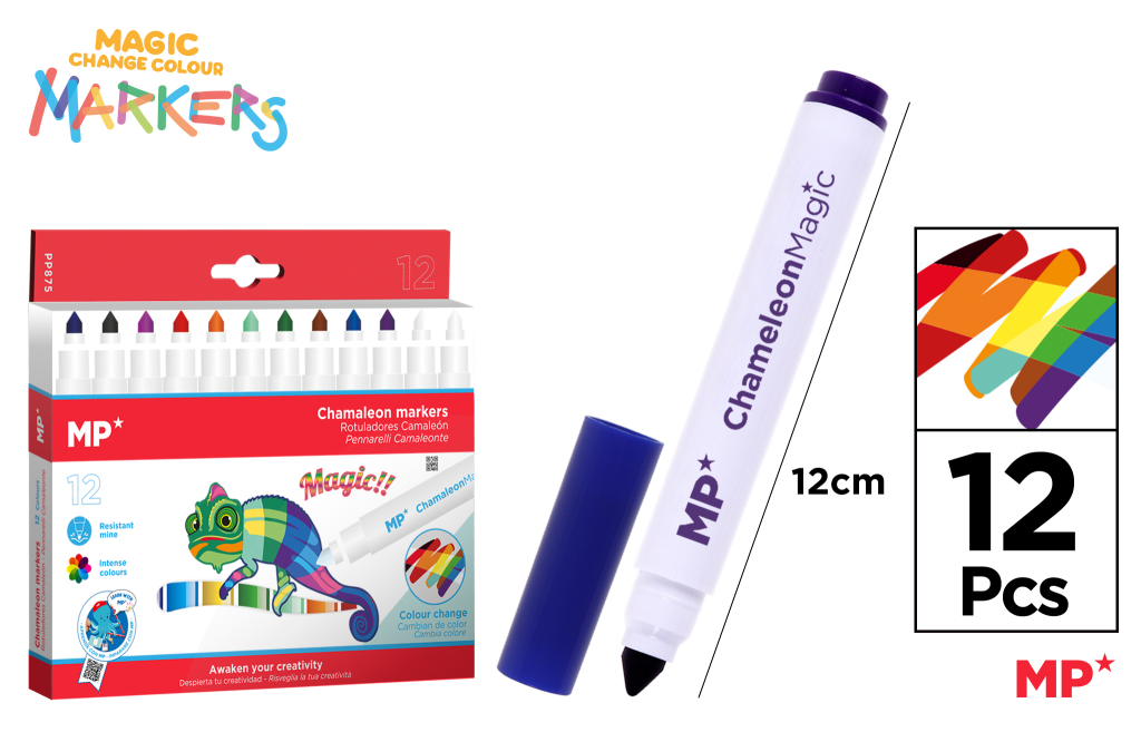 ROTULADORES CAMBIA COLOR 12U