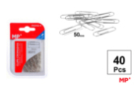 CLIPS CROMADOS 50 MM 40 UDS