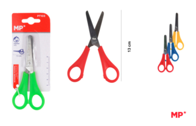 TIJERA ESCOLAR 13CM BLISTER
