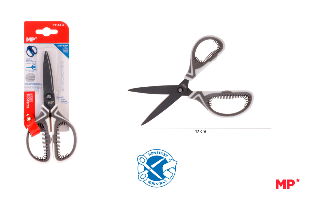 TIJERAS ANTIADHERENTES ERGONOMICAS LIGERAS