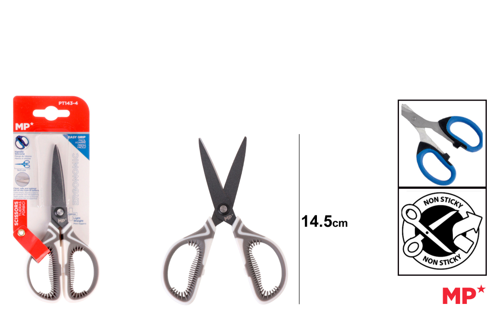 TIJERAS ANTIADHERENTES ERGONOMICAS LIGERAS