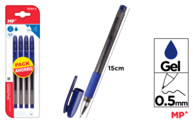 BOLIGRAFOS DE TINTA DE GEL PUNTA 0.5MM 4UDS