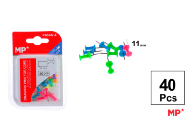 CHINCHETA CABEZA FLUORESCENTE 11MM 40UDS