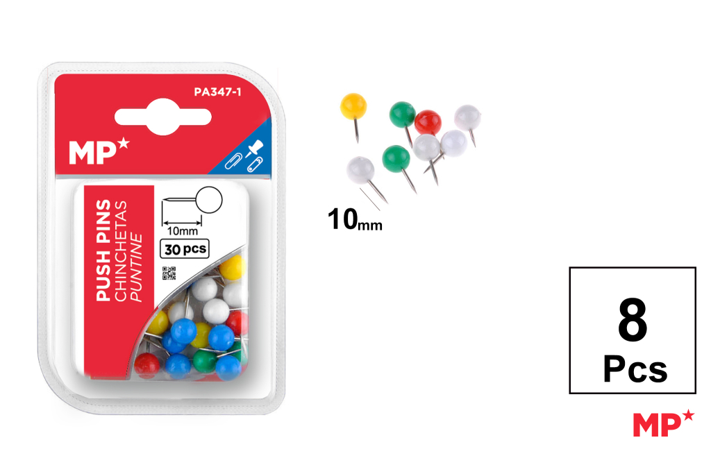 CHINCHETA CABEZA REDONDA 10 MM 30 UDS