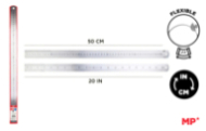 REGLA METÁLICA DE ACERO INOXIDABLE 50CM