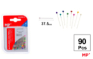 ALFILERES CON CABEZA PERLA DE COLORES  90UD