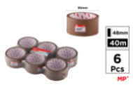 PRECINTO ADHESIVA MARRON 48MMX40M