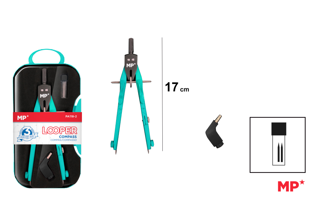 COMPÁS ESPECIAL LOOPER 3 PIEZAS