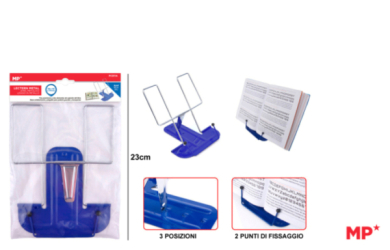 ATRIL DE ESCRITORIO METALICO AZUL